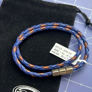 Torino leather company wristband magnetic closure unisex accessories size xl